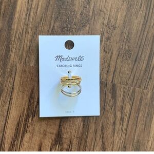 Madewell Filament stacking ring set